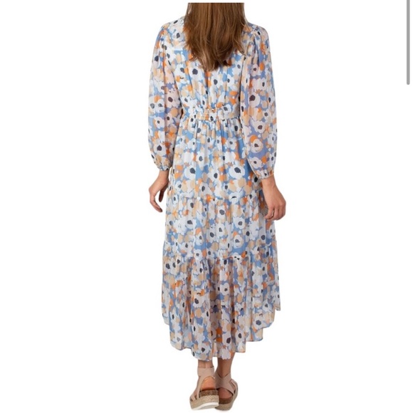 Joie Ladies Lightweight Pullover Printed Maxi Dress Floral Fields XL - Picture 2 of 6